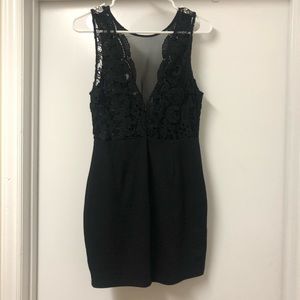 Black Lace Cocktail Dress